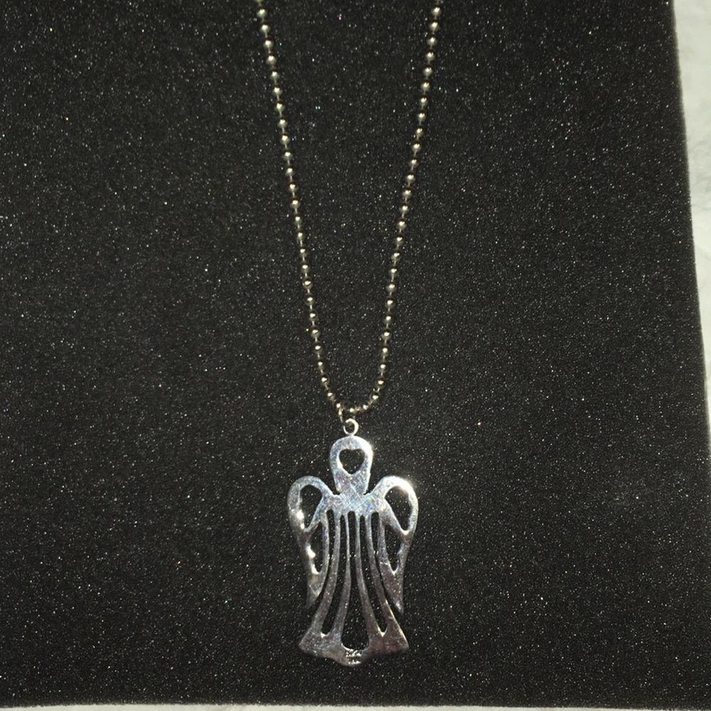 925 sterling silver angel necklace